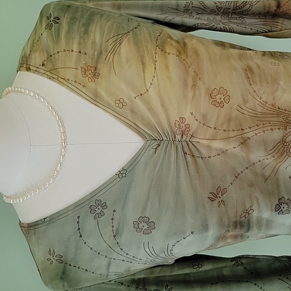 Bay Studio Y2K  Vintage Fairy Quarter Sleeve Top - Picture 2 of 6